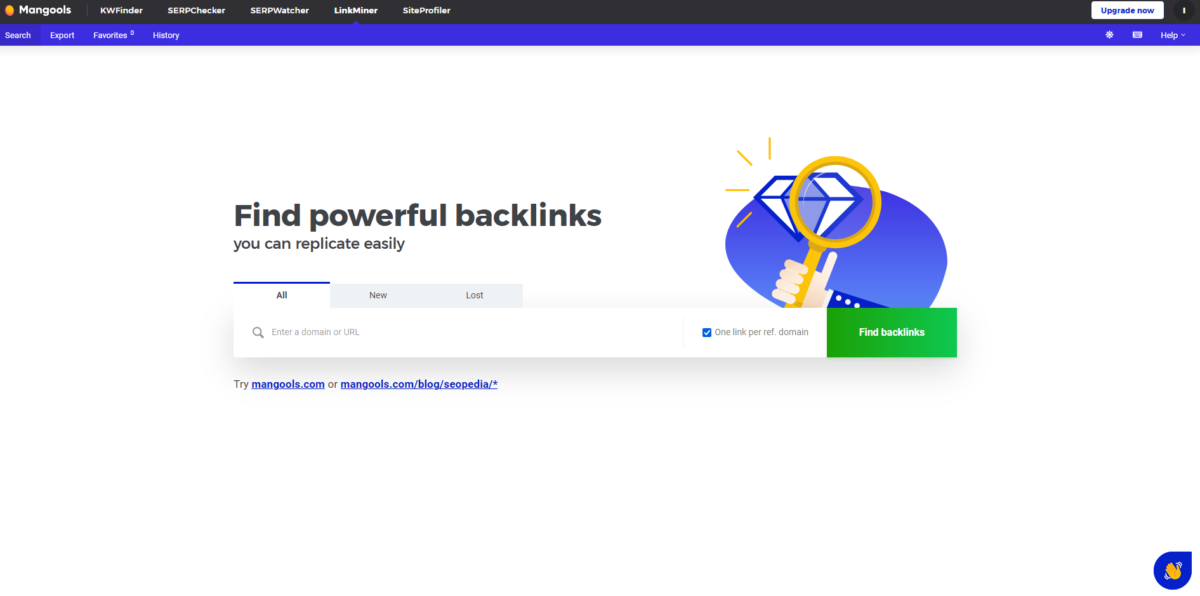 mangools backlink analysis tool